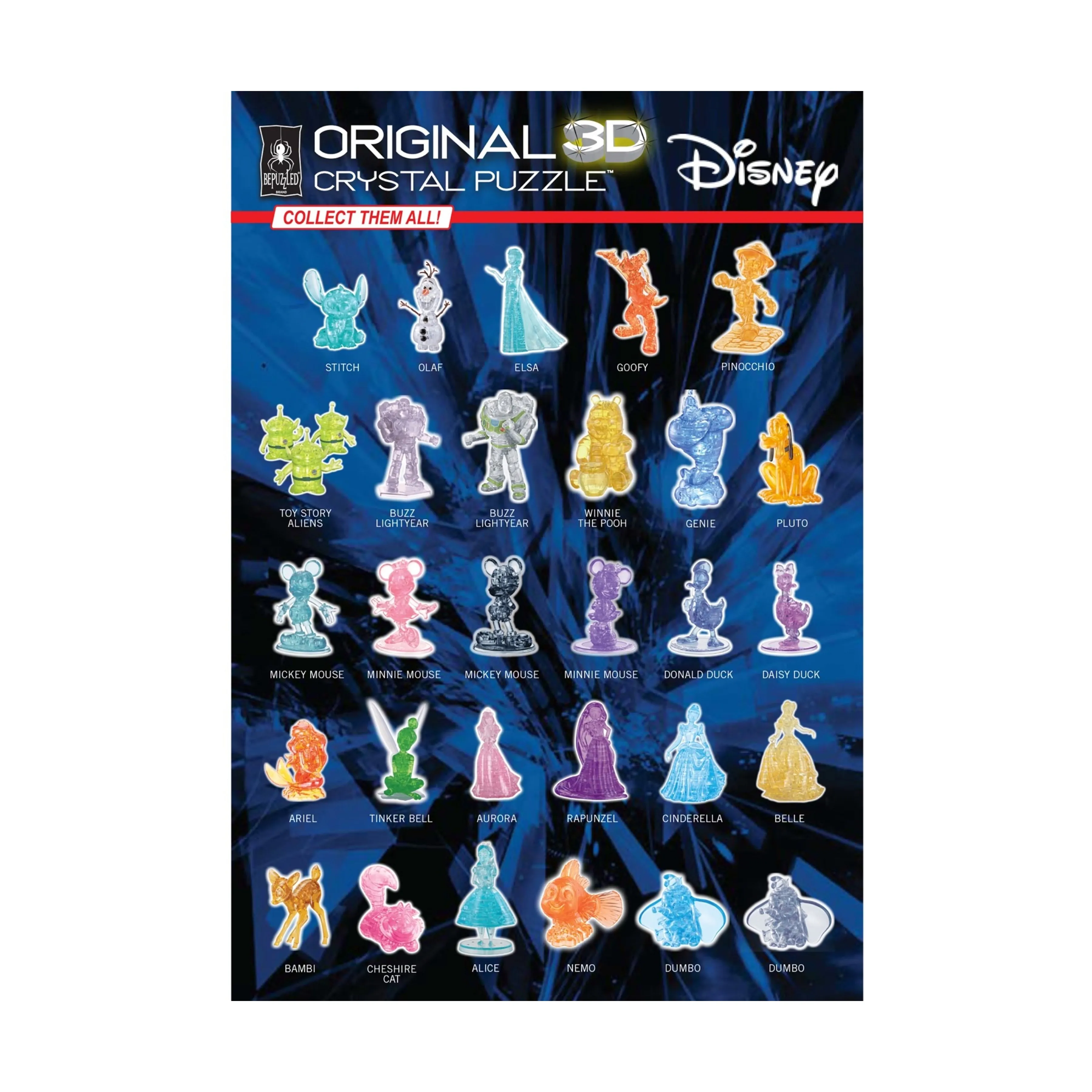 3D Crystal Puzzle - Disney Minnie Mouse (Multi-Color): 36 Pcs