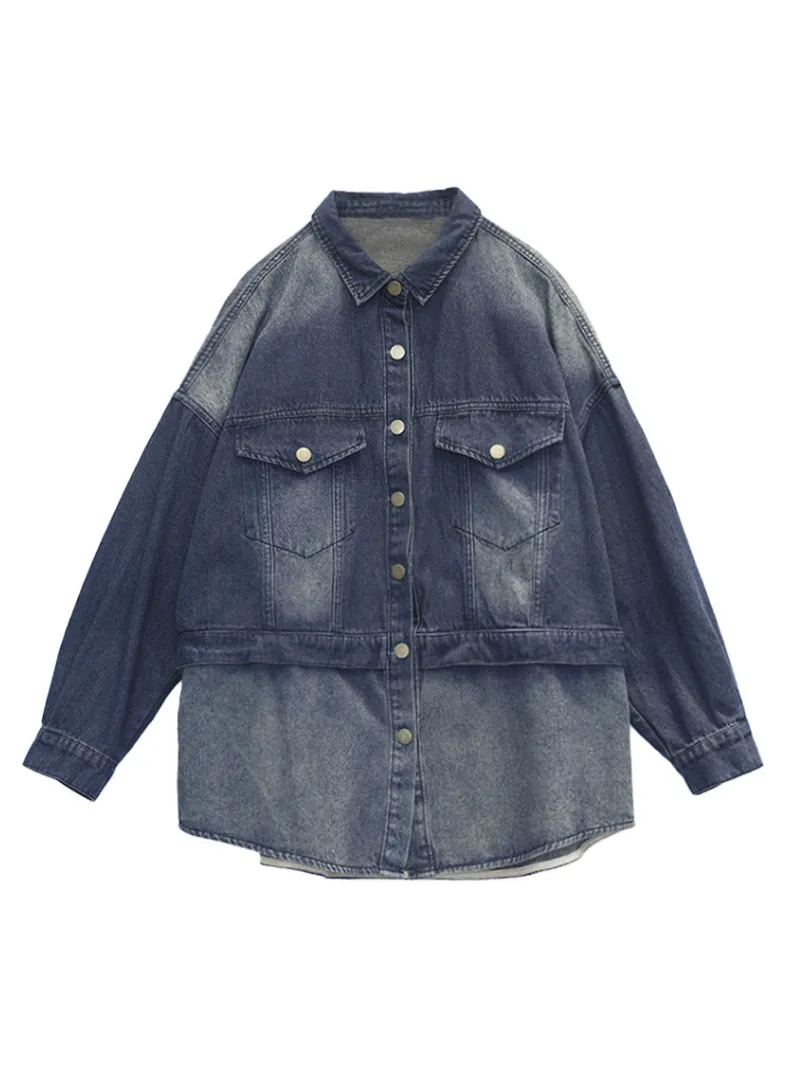 A beautiful Soul Denim Loose Long Sleeves Jacket