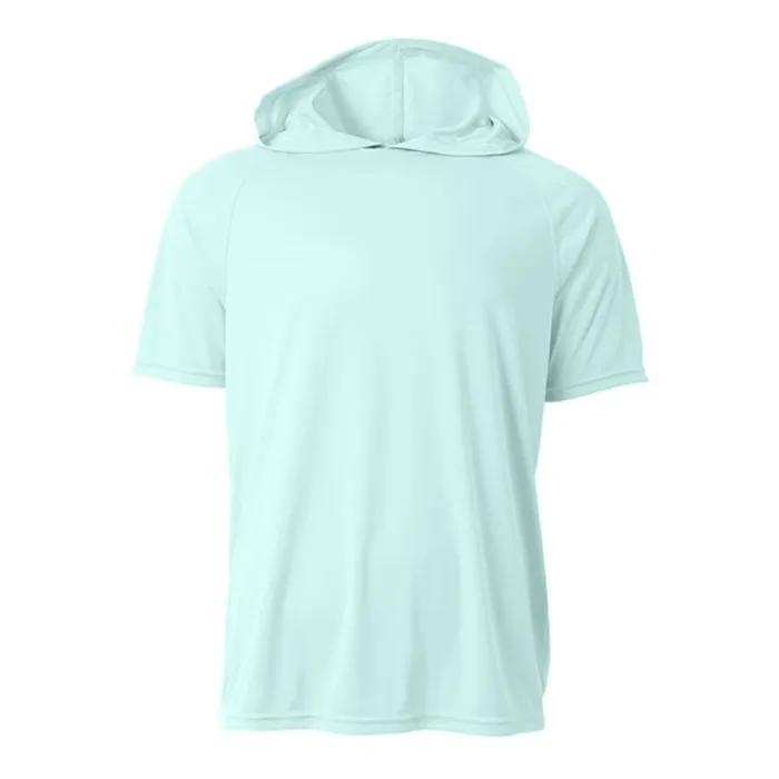 A4 Mens Short Sleeve Hooded Tee