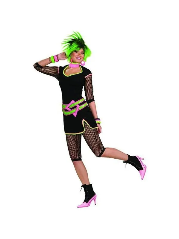 Adult Green New Wave 80's Costume