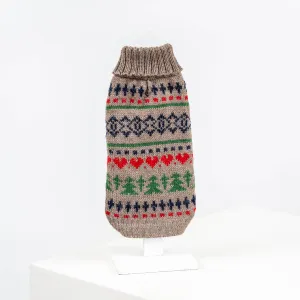 Alqo Wasi Alpaca Pine Tree Holiday Sweater