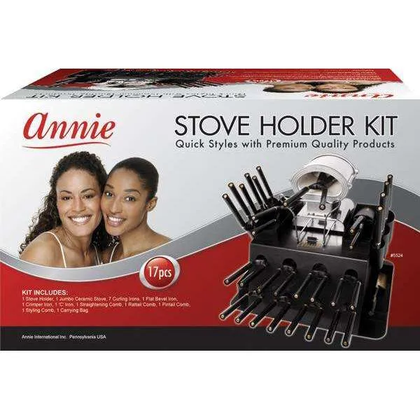 Annie Professional Thermal Curling Iron Holder Kit - Black