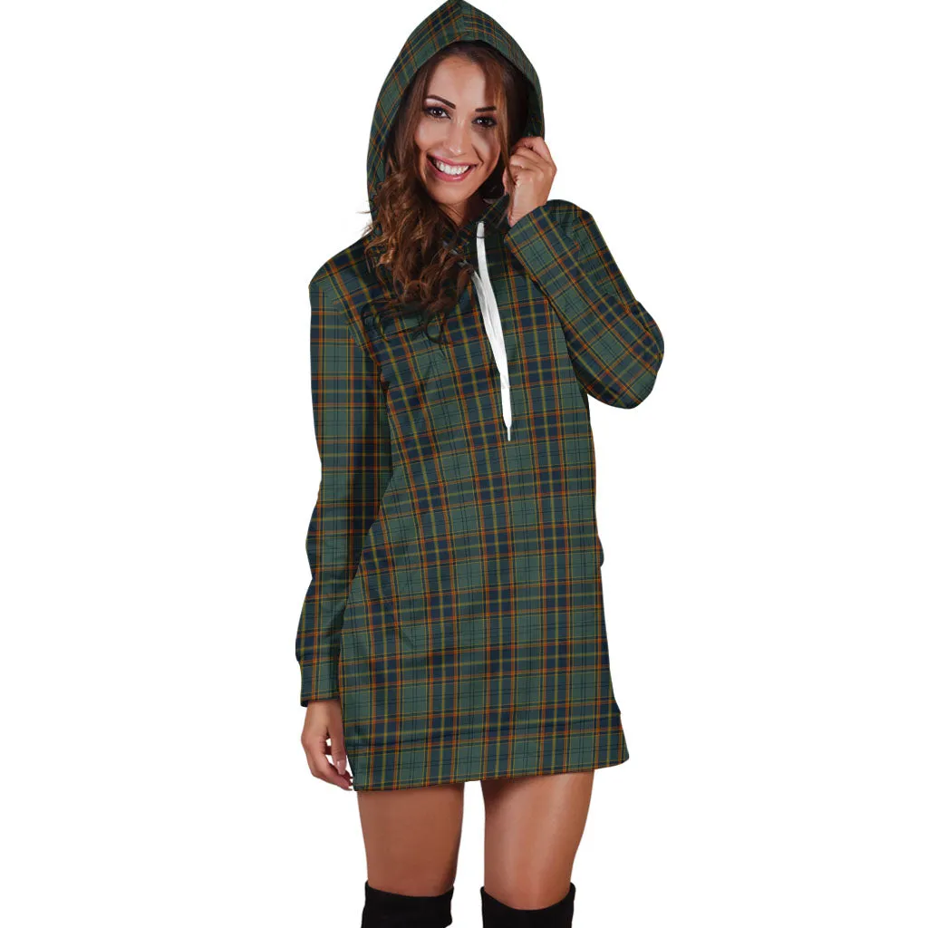 Antrim County Ireland Tartan Hoodie Dress