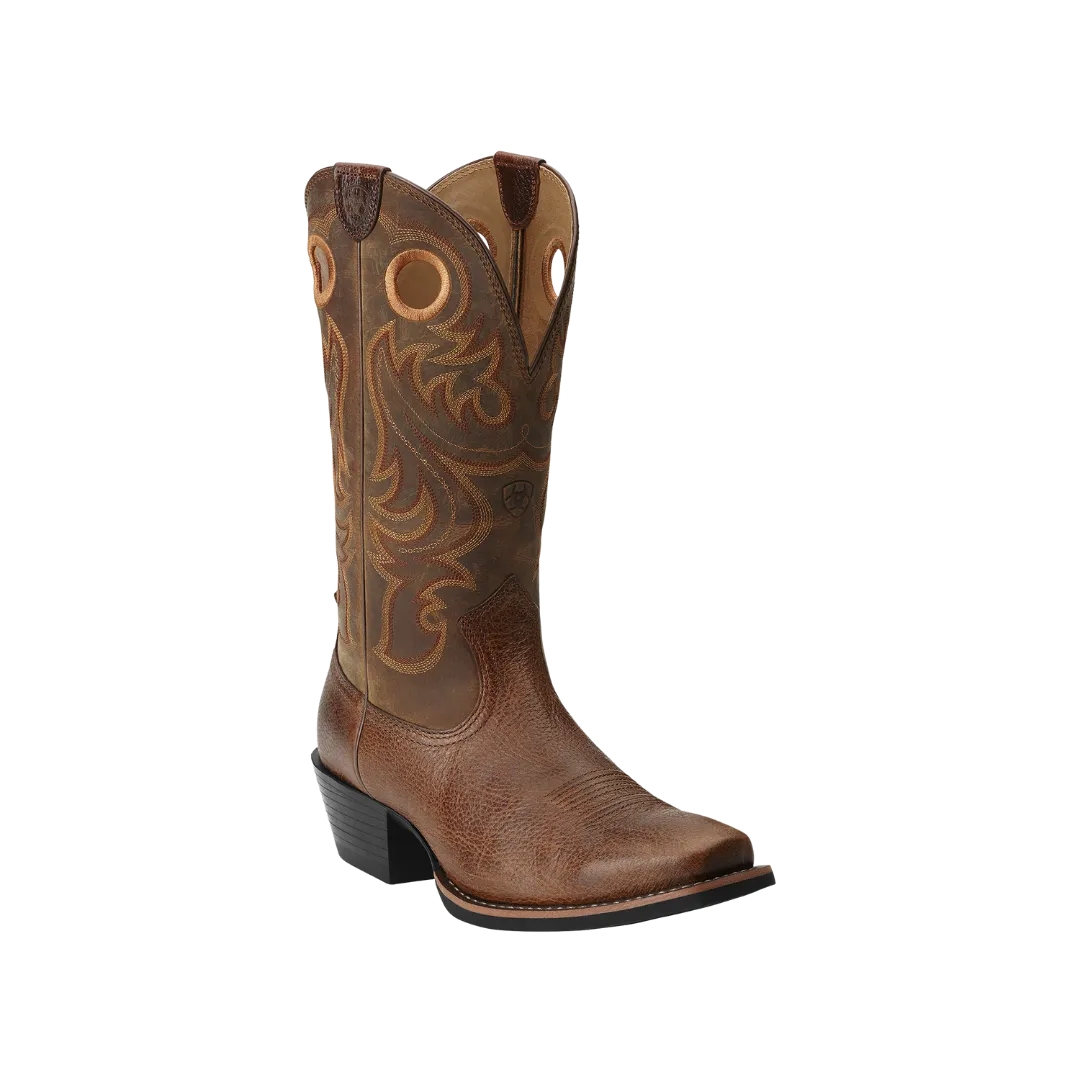 Ariat Men's Fiddle Brown Sport Square Toe Boots