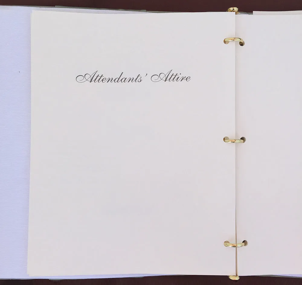 Audrey Wedding Memory Book