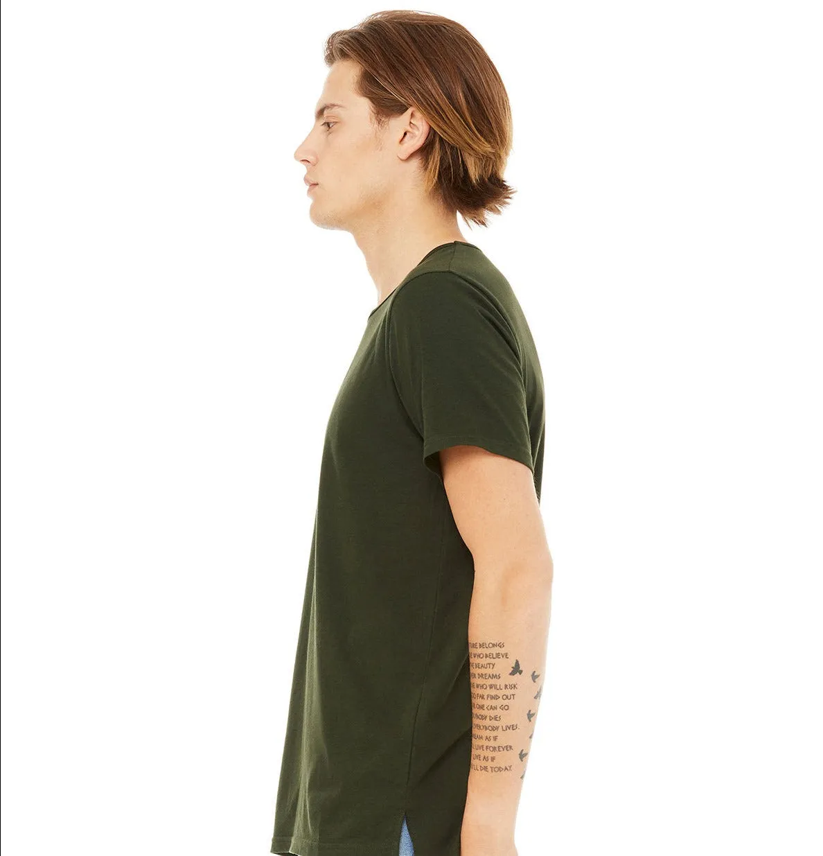 Bella   Canvas FWD Fashion Men's Split Hem T-Shirt