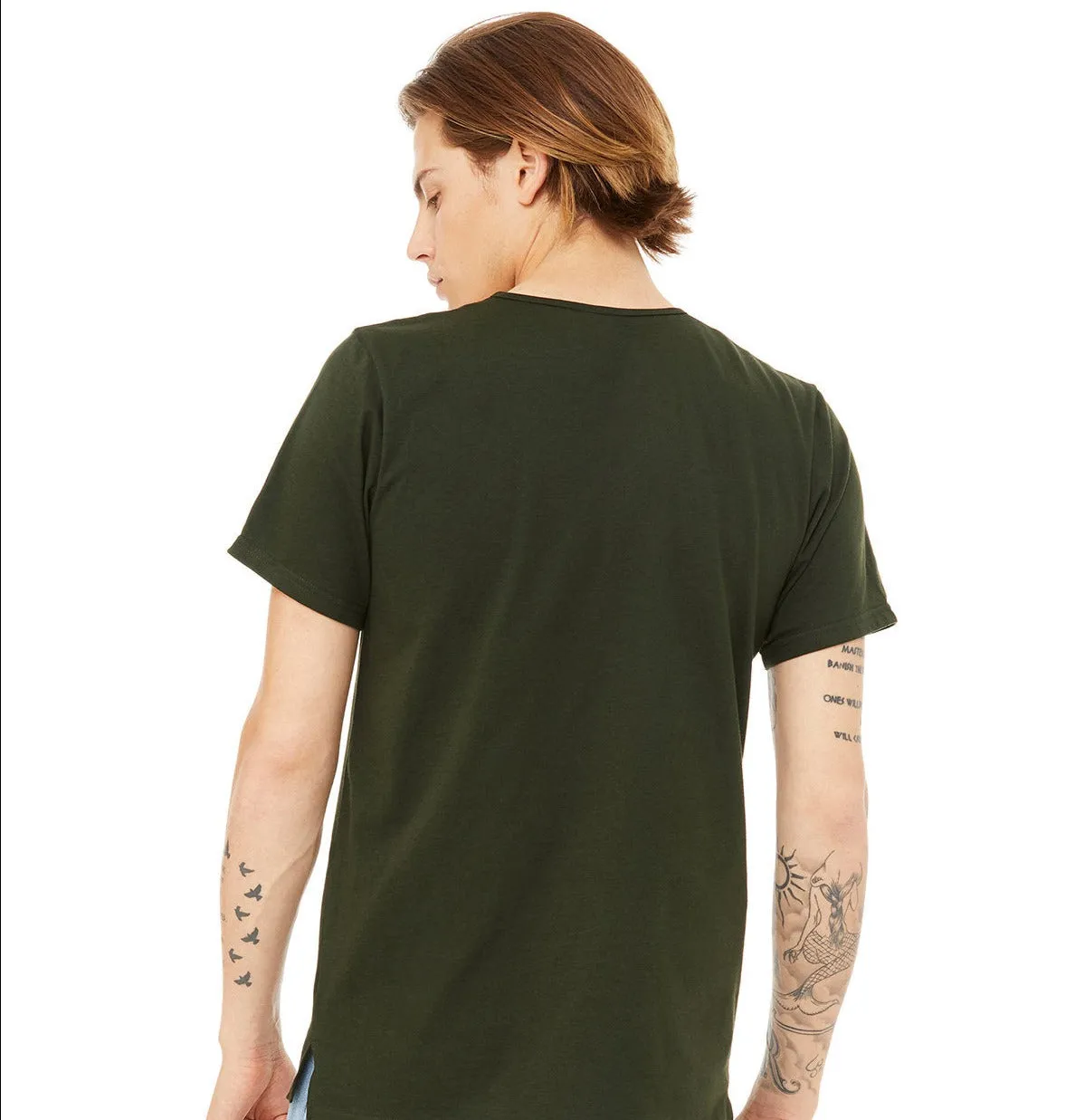 Bella   Canvas FWD Fashion Men's Split Hem T-Shirt