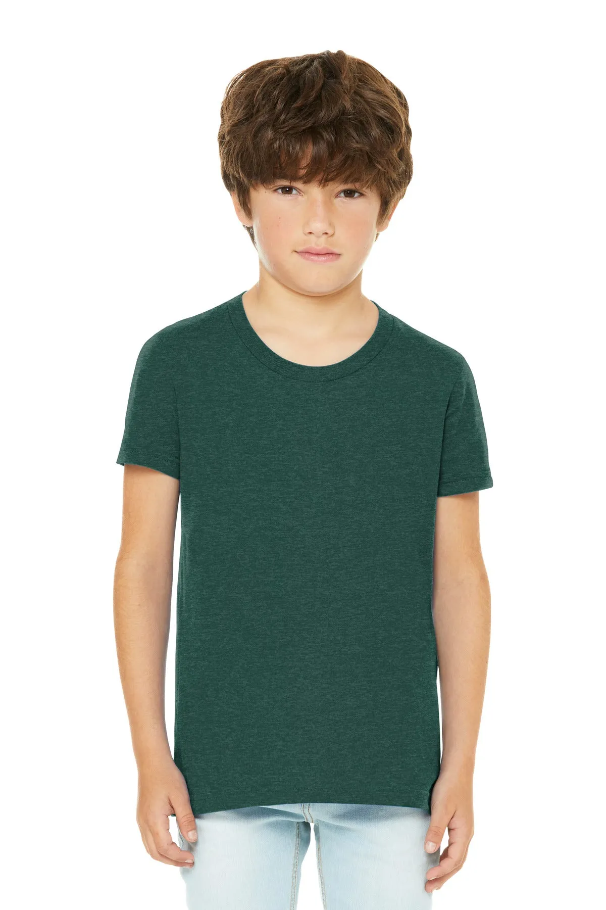 BELLA CANVAS Youth Boy's Heather CVC Tee