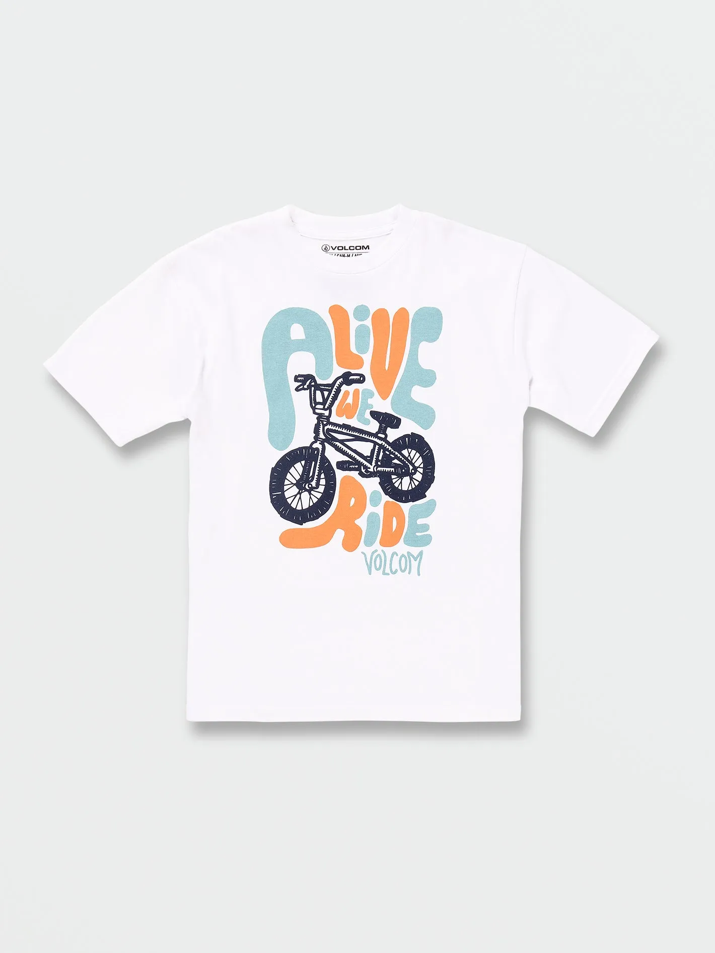 Big Boys Alive We Ride Short Sleeve Tee - White