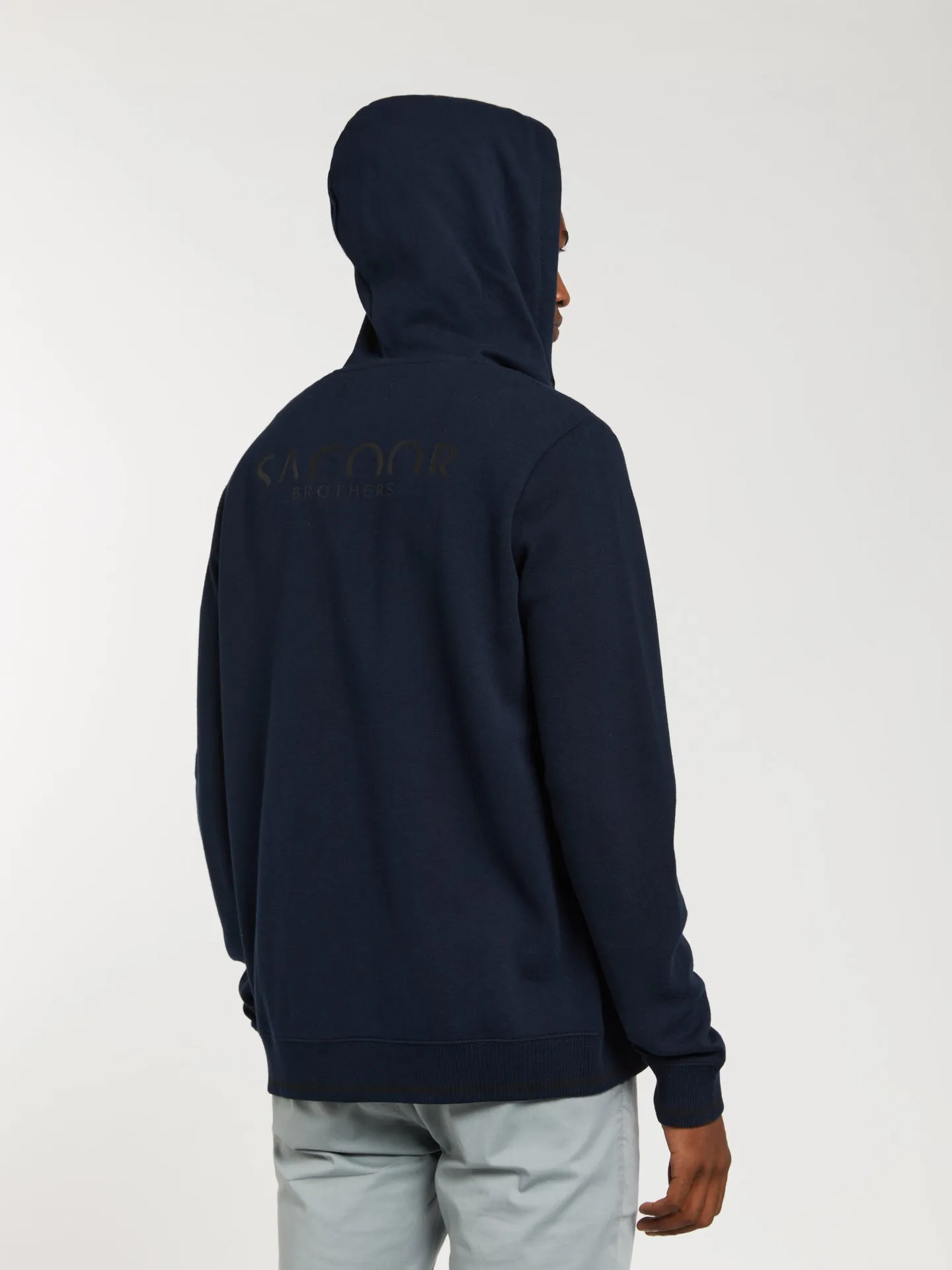 Branding zipped hoodie