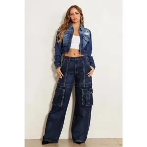 Cargo Wide Leg Jeans