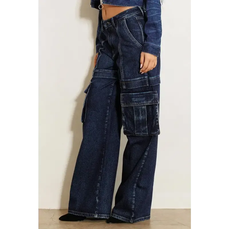 Cargo Wide Leg Jeans