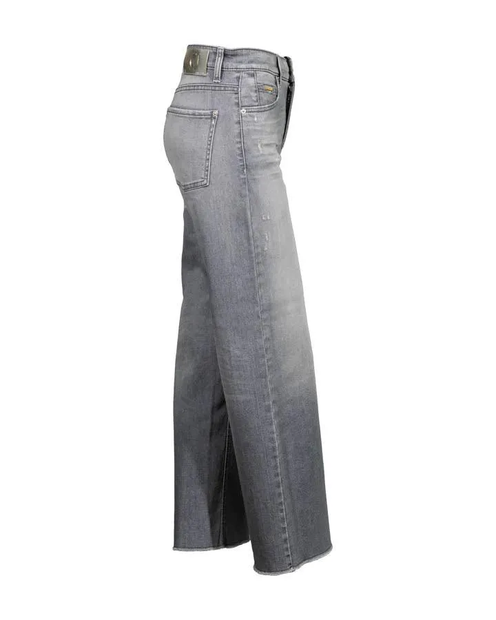 Celia Wide Leg Raw Hem Jeans