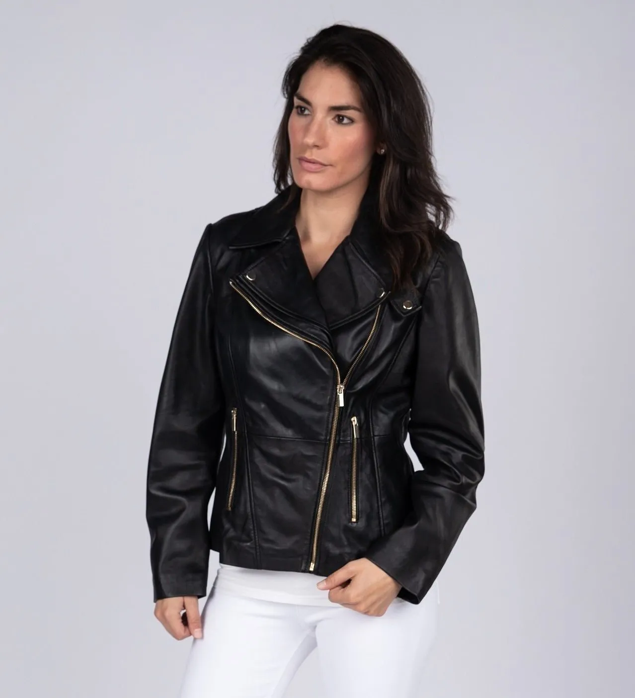 Charlotte Womens Leather Jacket - Discounted!