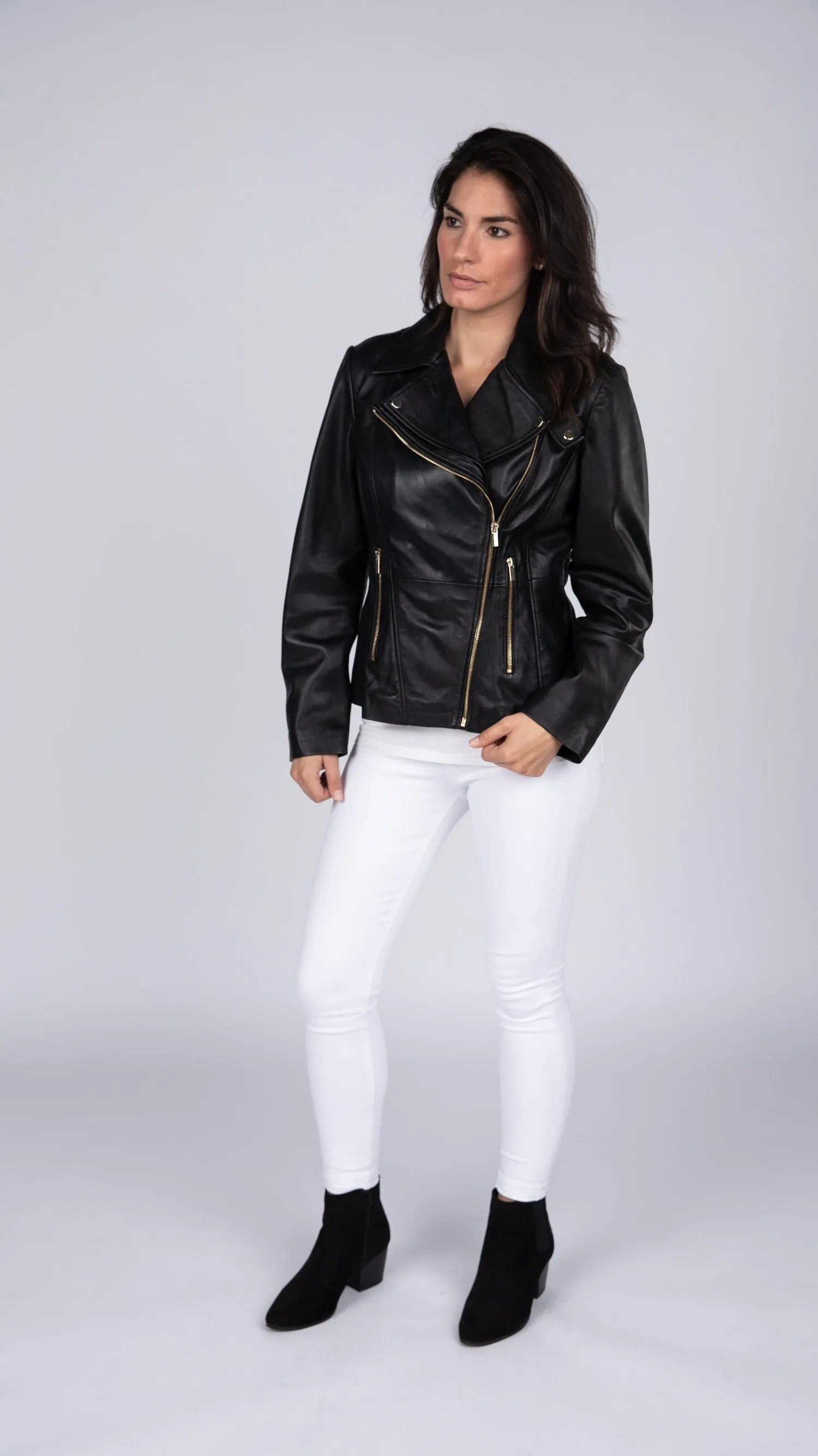 Charlotte Womens Leather Jacket - Discounted!