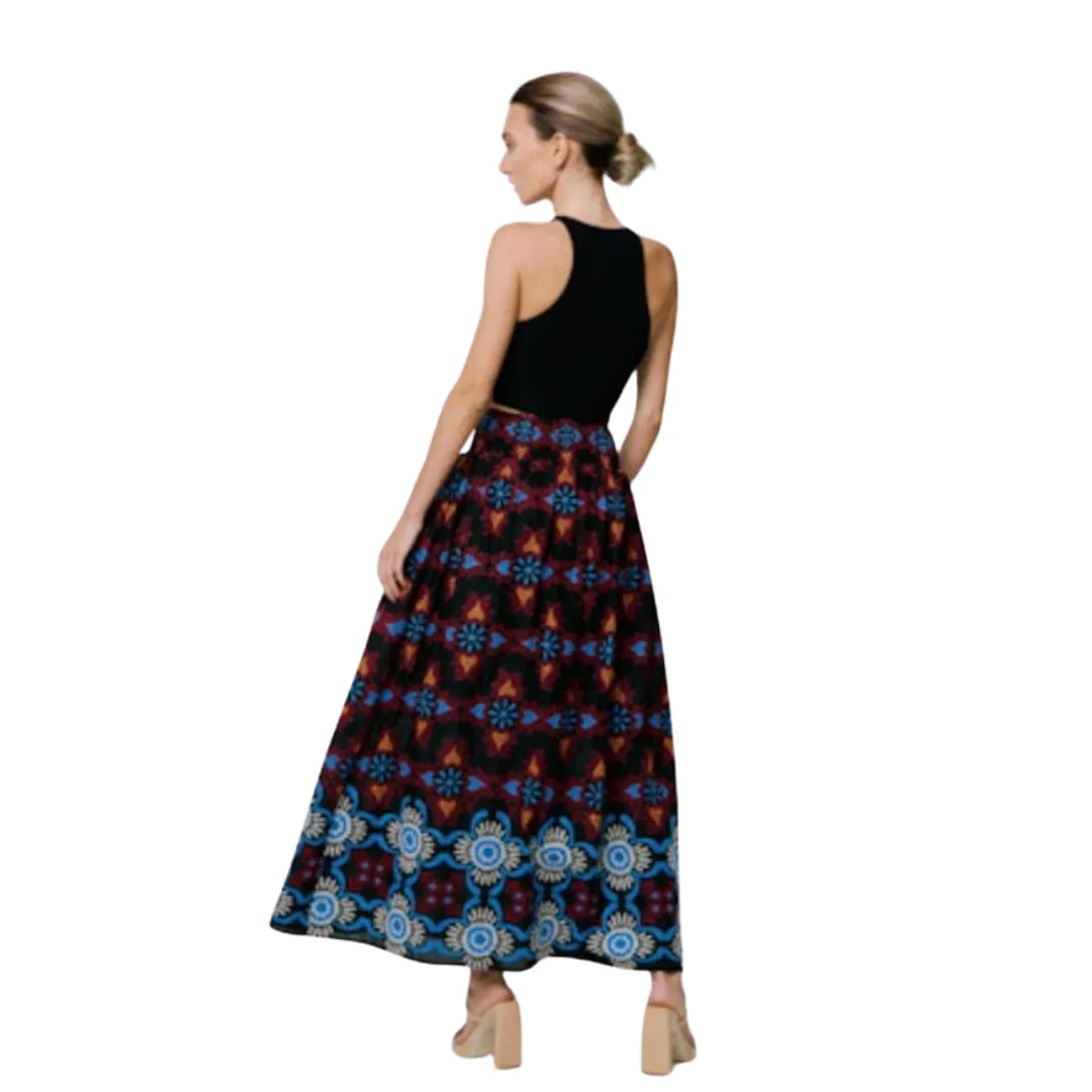 Deana Embroidered Maxi Skirt