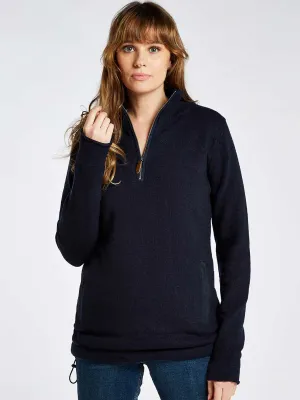 DUBARRY Morrisey Zip Neck Sweater - Women's - Navy