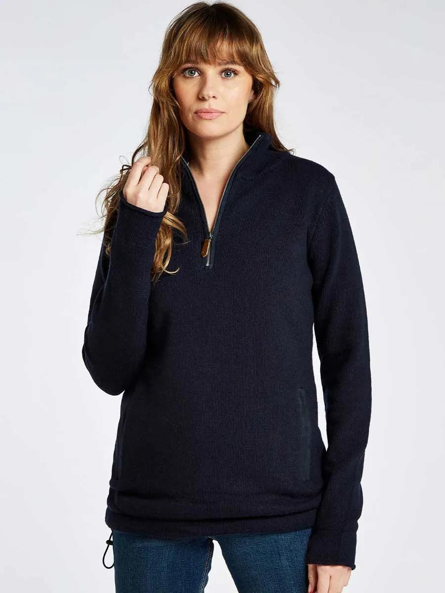 DUBARRY Morrisey Zip Neck Sweater - Women's - Navy