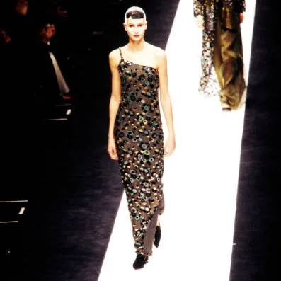 Emporio Armani F/W 1998 twisted gown