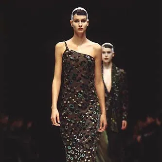 Emporio Armani F/W 1998 twisted gown