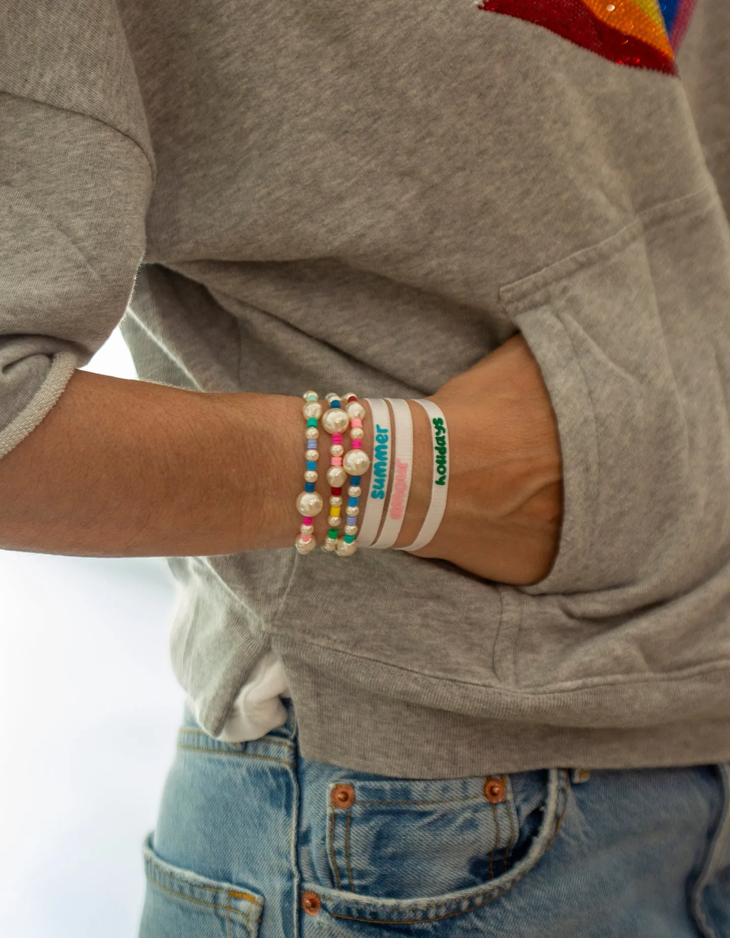 Ensemble bracelets pochette holidays