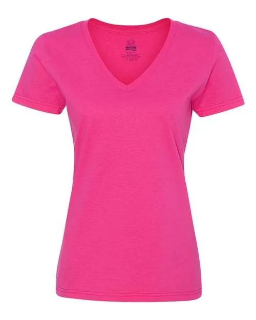 Fruit of the Loom HD Cotton Women's V-Neck T-Shirt