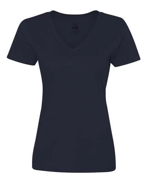 Fruit of the Loom HD Cotton Women's V-Neck T-Shirt