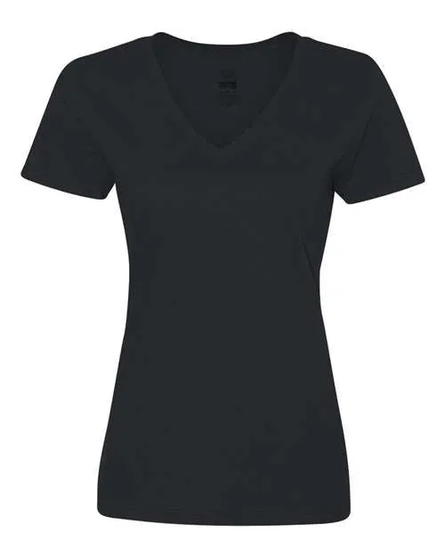 Fruit of the Loom HD Cotton Women's V-Neck T-Shirt