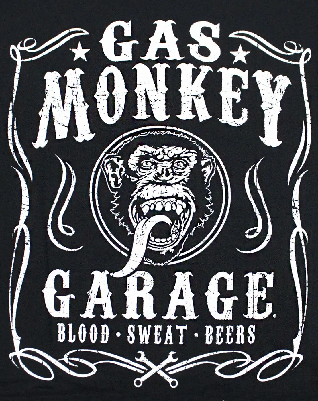 Gas Monkey Fast N' Loud Blood Sweat Beers Sparkplugs Logo Men's T-Shirt 2pk Bundle