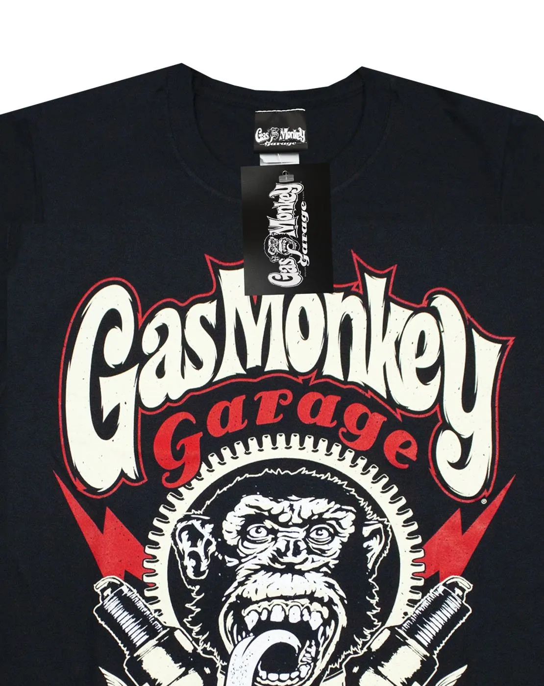 Gas Monkey Fast N' Loud Blood Sweat Beers Sparkplugs Logo Men's T-Shirt 2pk Bundle