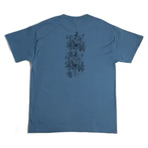 Girl Sketch Book Tee Indigo Blue