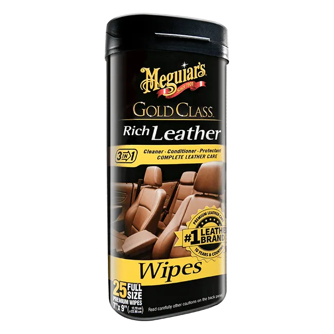 Gold Class Rich Leather Cleaner & Conditioner Wipes