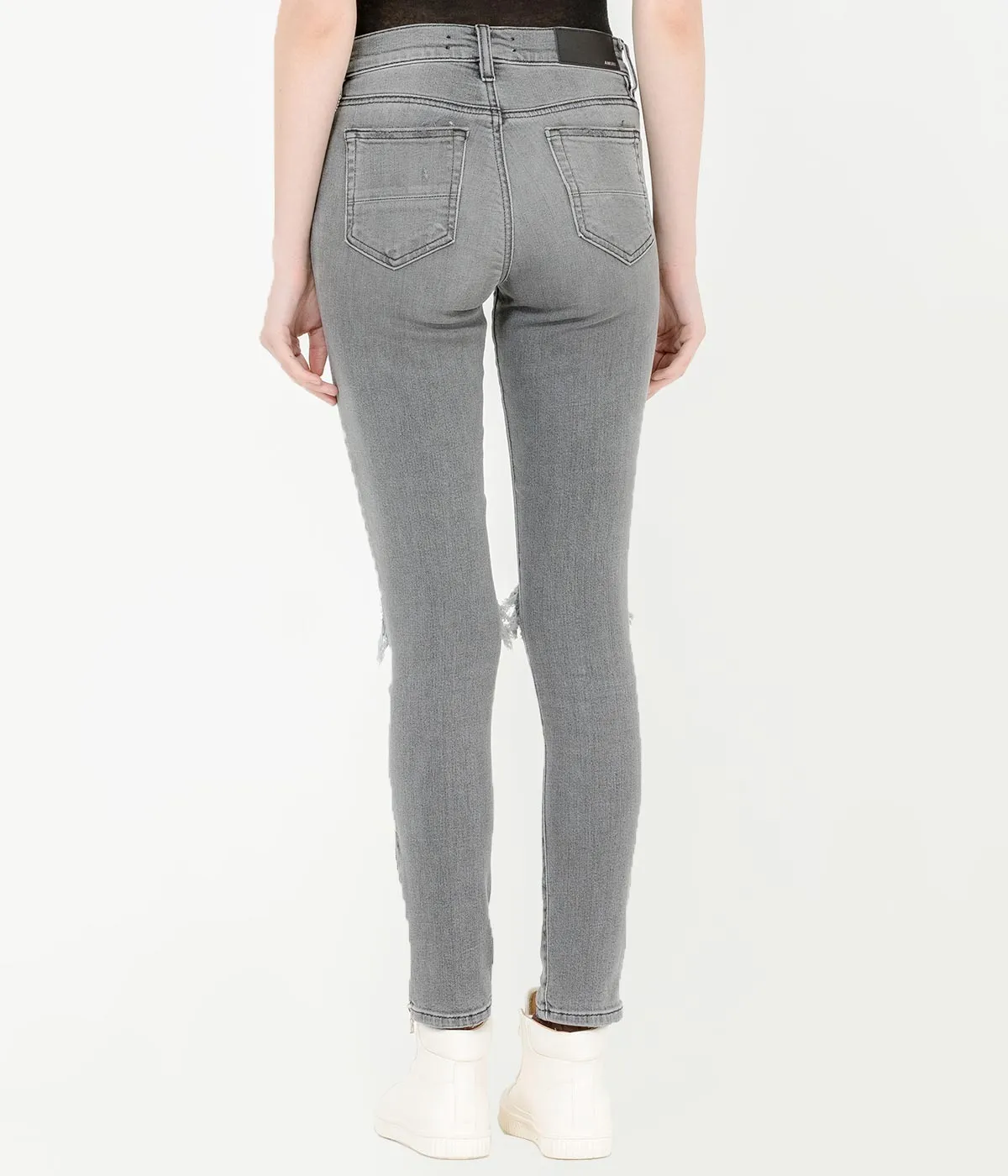 Grey Distressed Thrasher Jeans