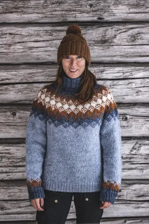 Hiutaleneule Snowflake - Wool sweater knitting kit