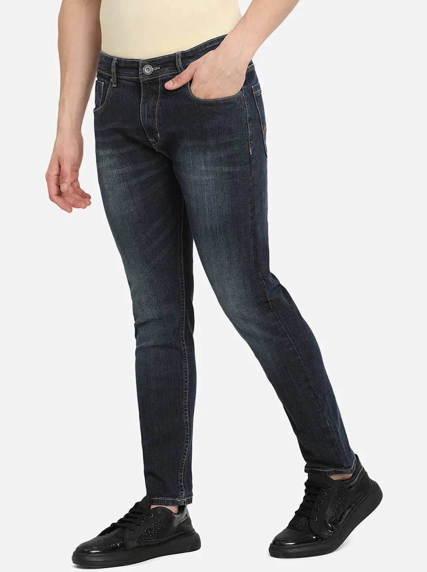 Indigo Blue Washed Urban Fit Jeans | Greenfibre