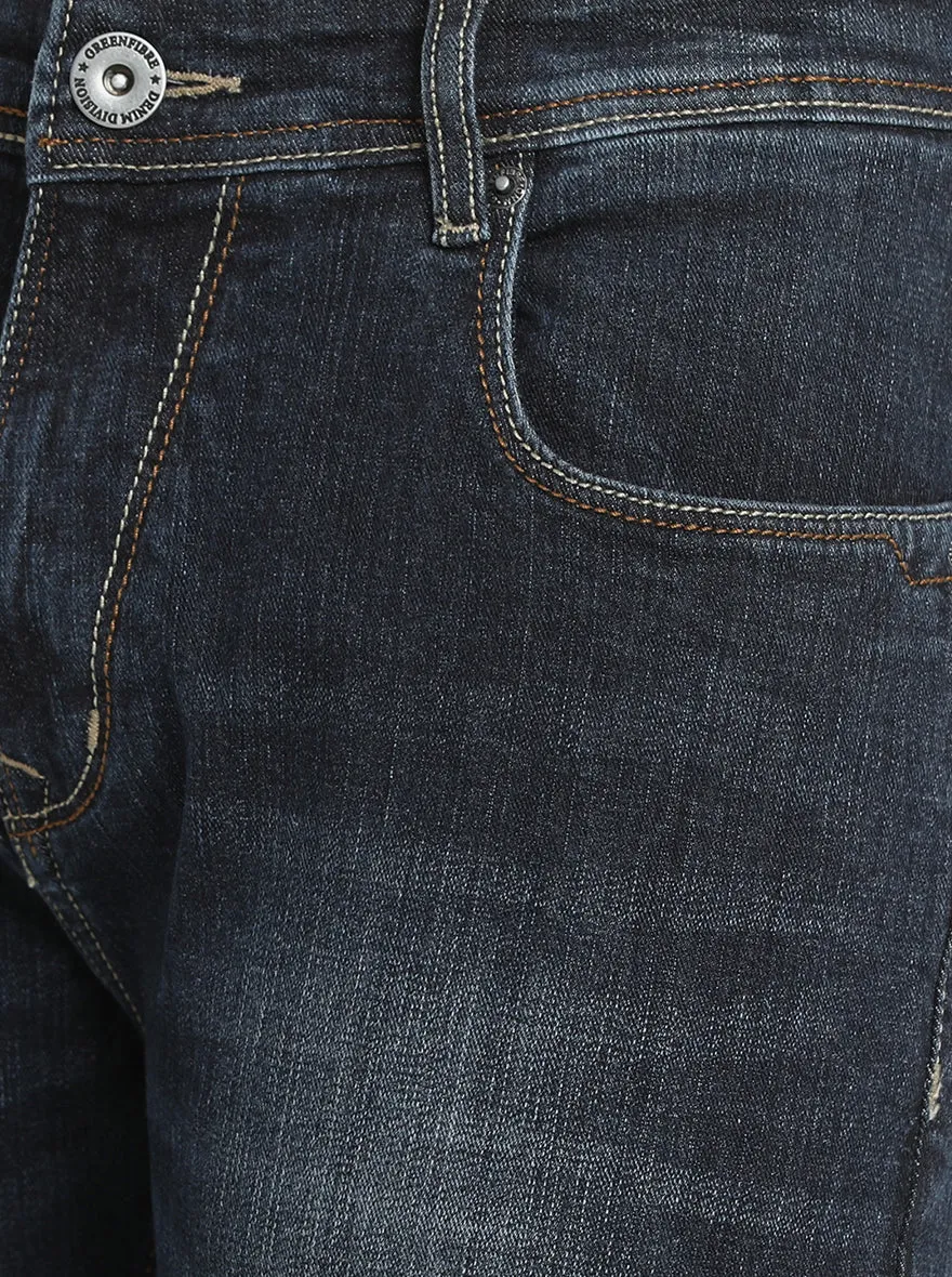 Indigo Blue Washed Urban Fit Jeans | Greenfibre