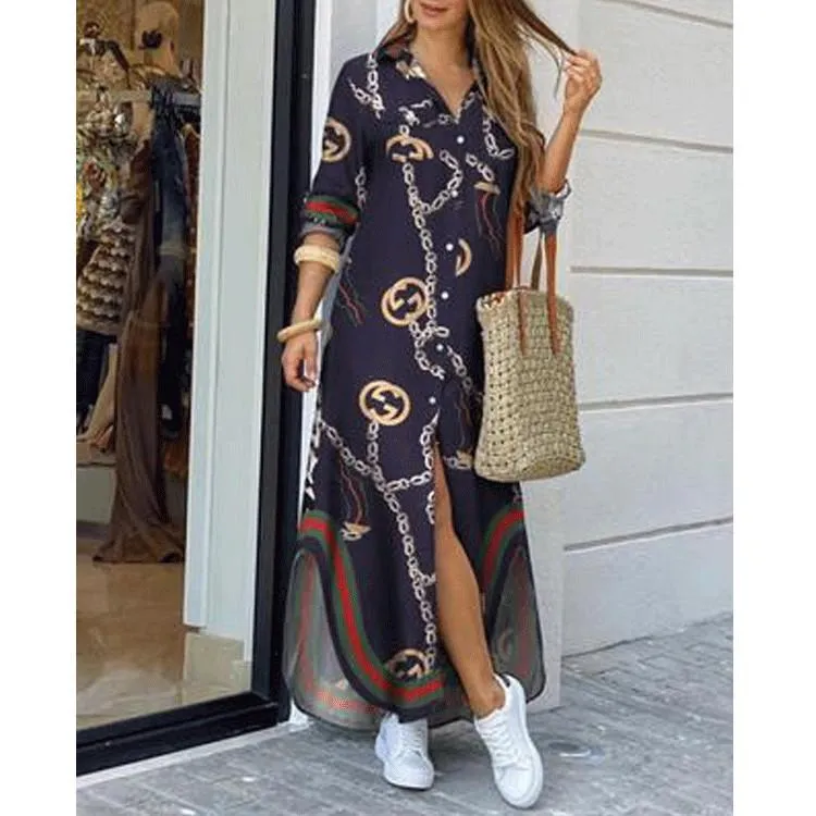 Leisure Fashion T Shirt Long Dresses