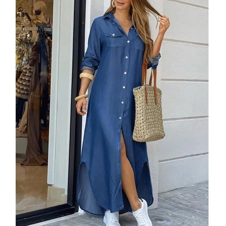 Leisure Fashion T Shirt Long Dresses