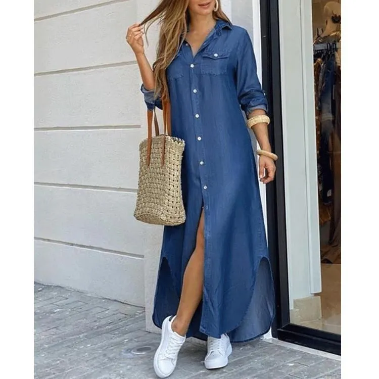 Leisure Fashion T Shirt Long Dresses