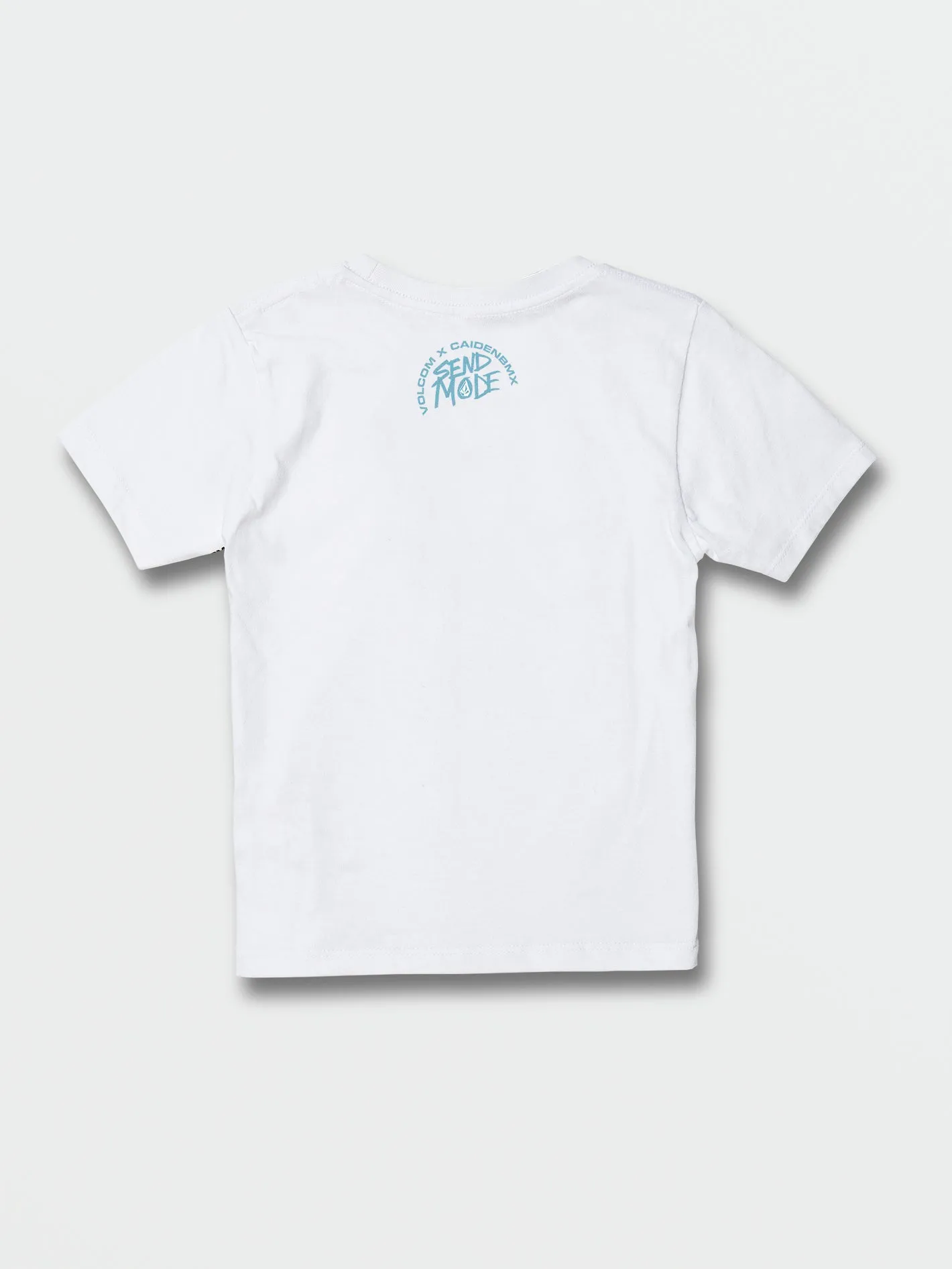 Little Boys Skele Flip Short Sleeve Tee - White