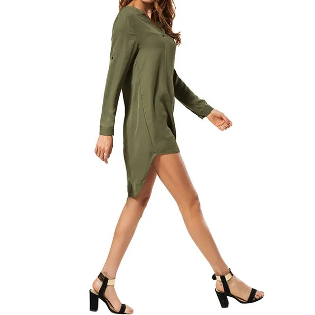 Long Sleeve Shirt Dress