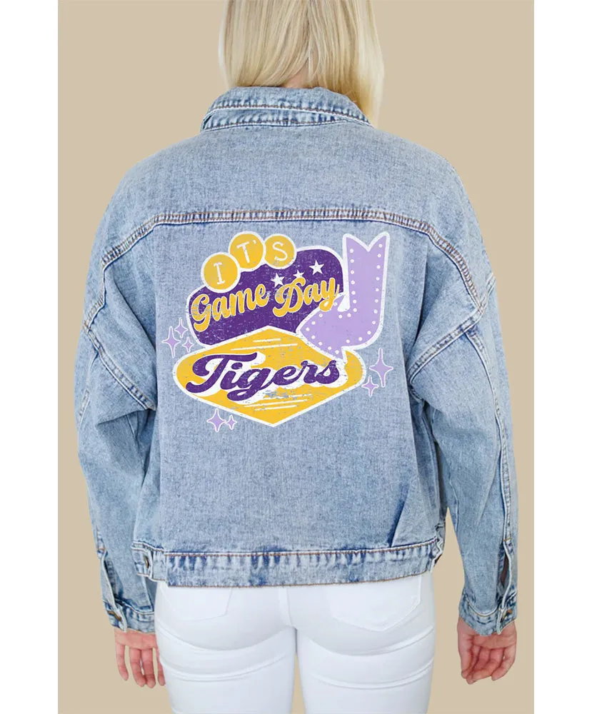 LSU It's Gameday Denim Jacket