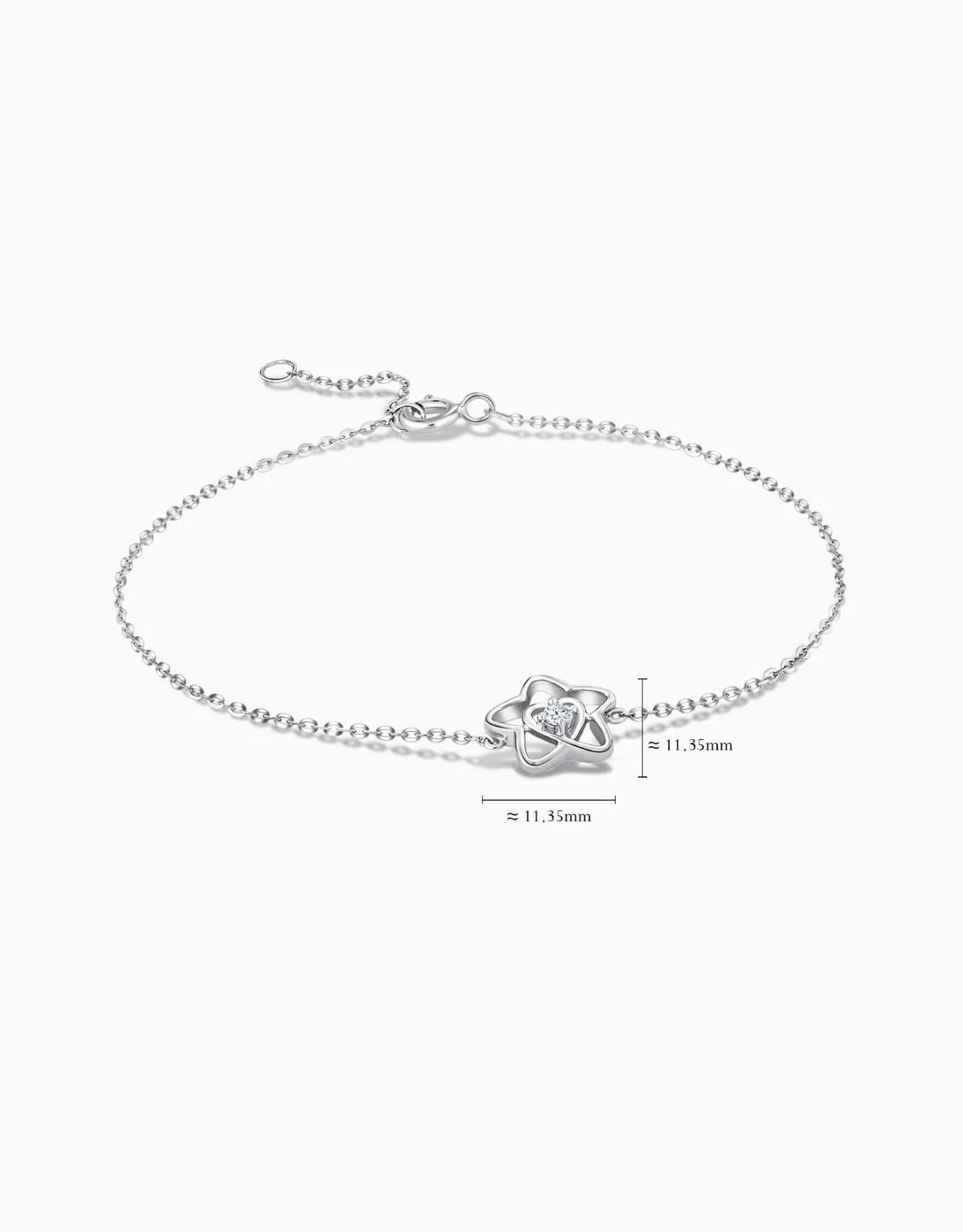 LVC Charmes Heart and Stars Diamond Bracelet