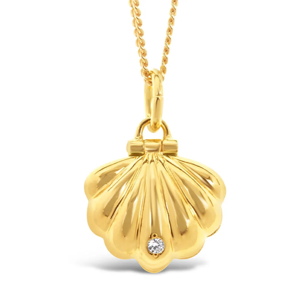 Magical Charm Necklace | Shell - Luck - Gold