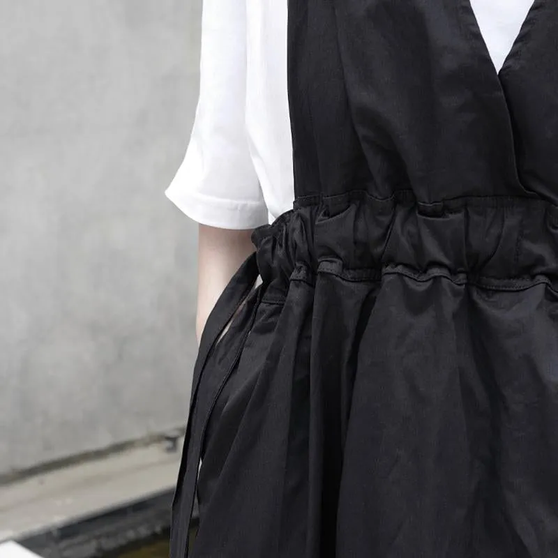 Maho Pleated Strap Overall Skirt