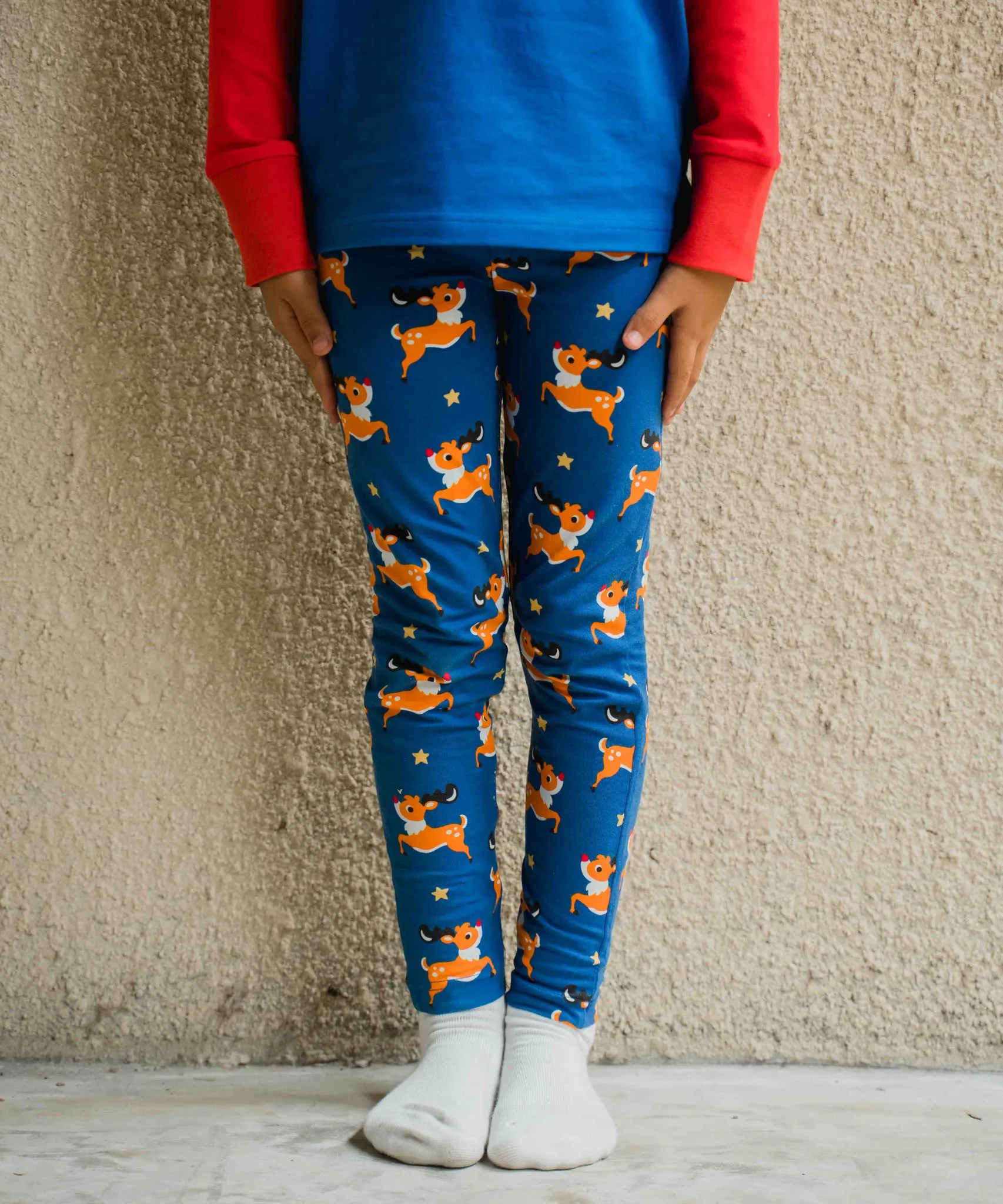 Maxomorra Reindeer Leggings