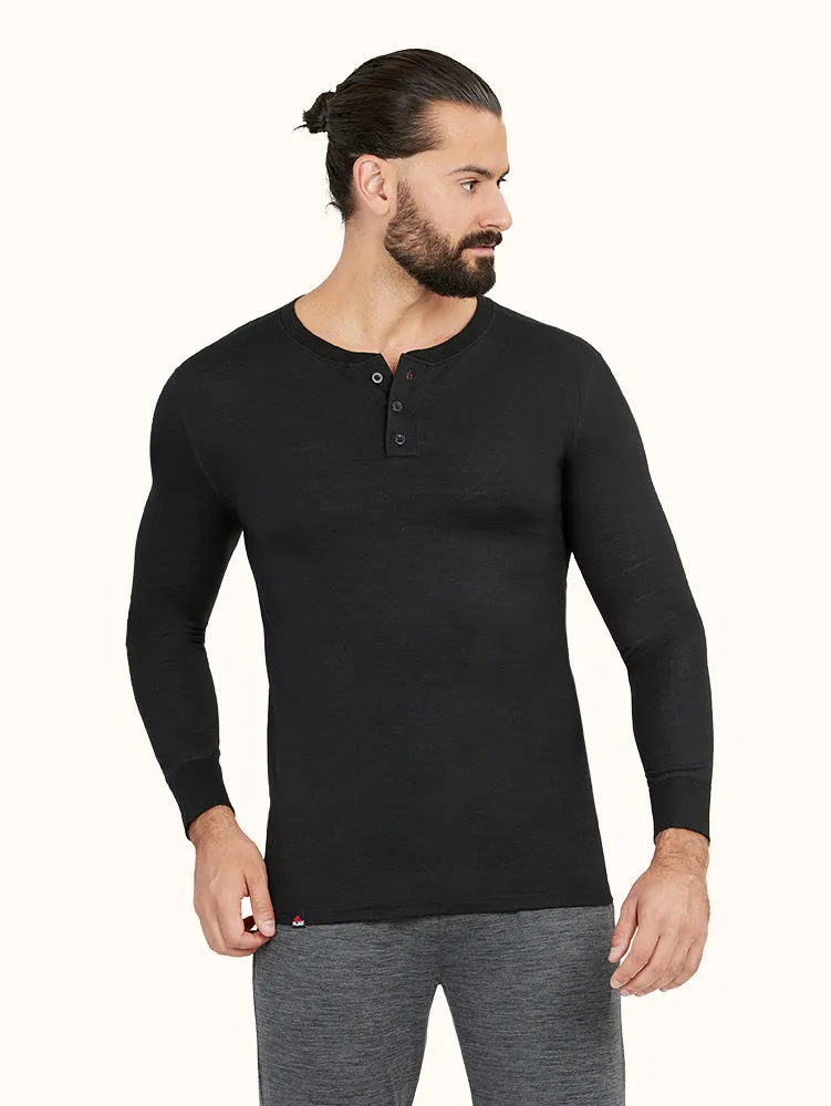 Men's Merino Wool Blend Thermal Regulation Top