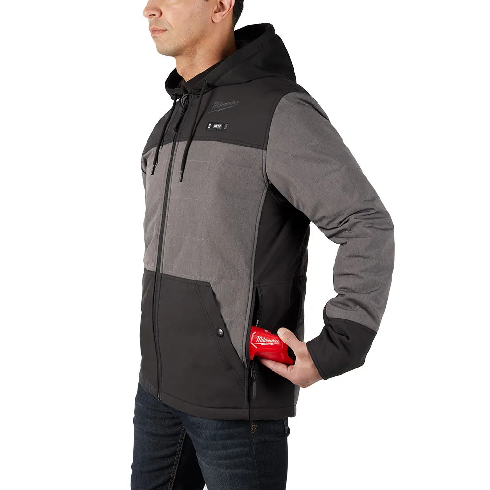 Milwaukee 205G-21 M12 Heated AXIS Hooded Jacket Kit Gray