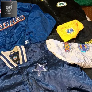 NFL-NBA-NHL VINTAGE HEAVY JACKETS - 14 PCS