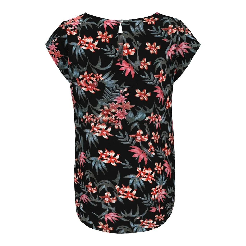 Nova Lux Short Sleeve Patterned Top